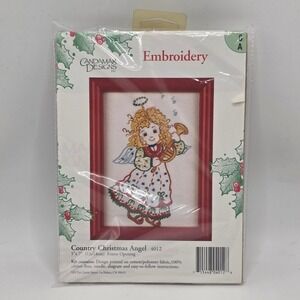Candamar Designs Embroidery Kit Unisex Multicolor Angel Holiday Vintage 4012 DIY
